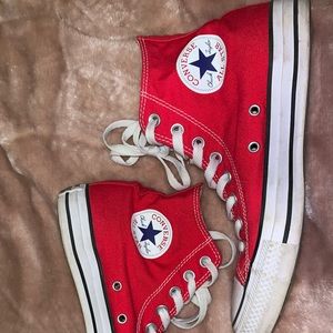 red converse- good used condition